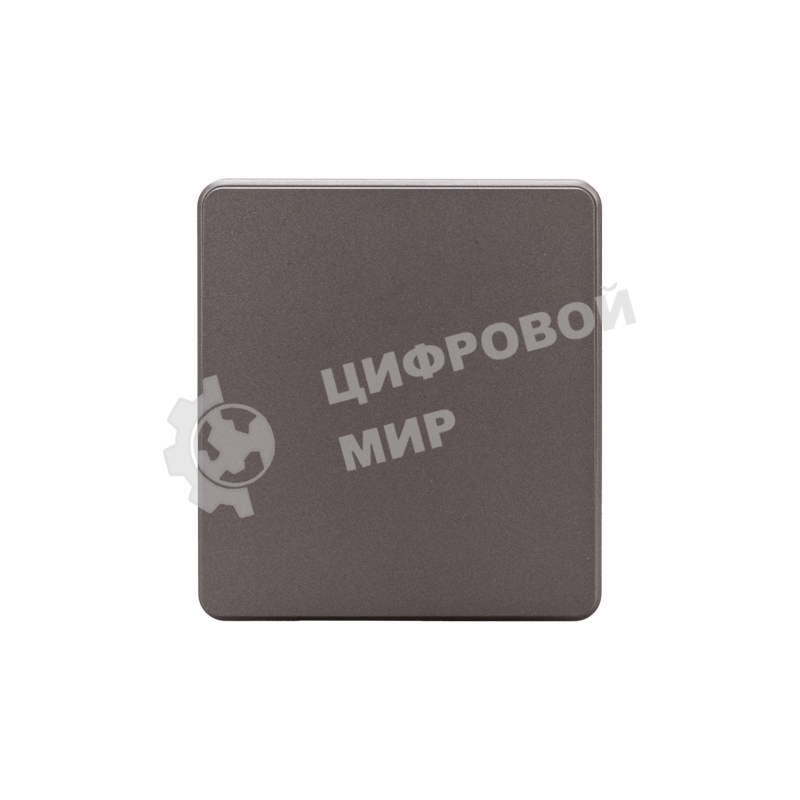 Выключатель Kranz ROUND 1 кл проходной (переключатель) 10А с/у титан