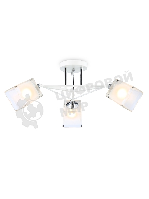 Светильник Ambrella light TR303071/3 WH/CH/FR белый/хром/белый матовый E27/3 max 40W D560*250