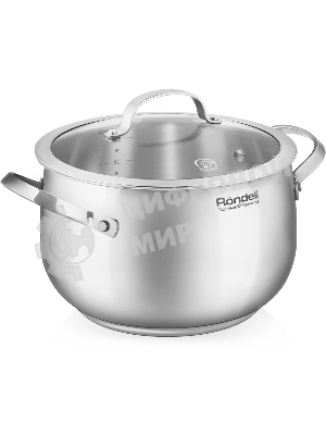 Кастрюля Rondell Calypso RDS-1672 5.8 л. d=22 см (с крышкой) сталь