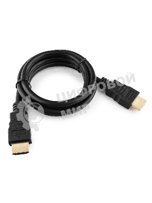 Кабель Cablexpert HDMI CC-HDMI4-1M, 19M/19M, v2.0, медь, позол.разъемы, экран, 1м, черный, пакет