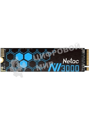 Накопитель SSD Netac NV3000, 250Gb, PCIe 3.0 x4, M.2 2280, NVMe, R/W 3000/1400