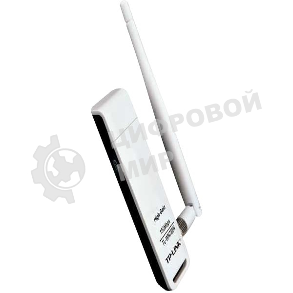 Адаптер TP-Link SOHO TL-WN722N 150Mbps High Gain Wireless N USB Adapter with Cradle, 1T1R, 2.4GHz, 802.11n/g/b, 1 detachable antenna