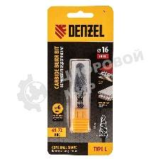 Борфреза по металлу Denzel твердосплавная, коническая закругленная, тип-L, 16 мм