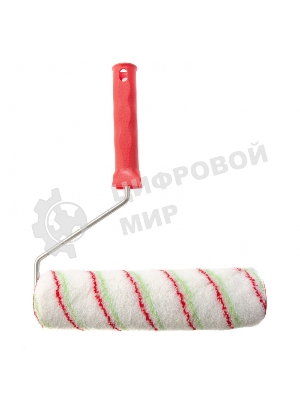 Валик Сибртех Эмали, 250 мм, ворс 12 мм, D 48 мм, D ручки 6 мм, полиамид, полиакрил