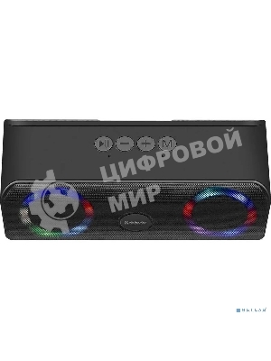 Акустическая система Defender LIGHT/BT/FM/USB/TF/AUX Q1 черный 10 Вт