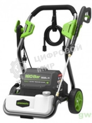 Мойка высокого давления GreenWorks GPWG8II 160 bar электрическая (5106807)