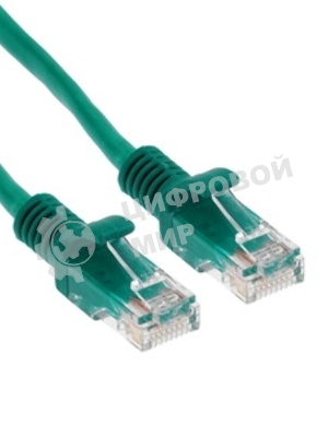 Патч-корд UTP Cablexpert cat.5e, 1м, литой, многожильный, зеленый