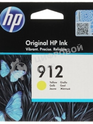 Картридж струйный HP 912 3YL79AE желтый (315стр.) для HP DJ IA OfficeJet 801x/802x