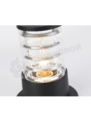 Светильник Ambrella light ST2532 BK/CL черный/прозрачный IP54 E27 max 40W D108*200