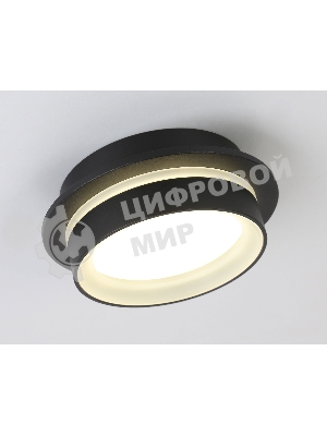 Светильник Ambrella light TN5385 SBK/FR черный песок/белый матовый GX53 IP44 D105*40