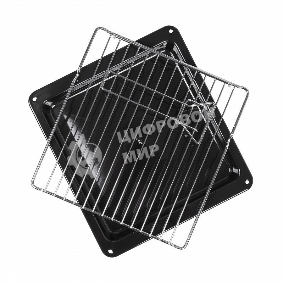 Шкаф духовой электрический Maunfeld EOEC516BG, встраиваемый, 51л, дверца с 2 стеклами, бежевый