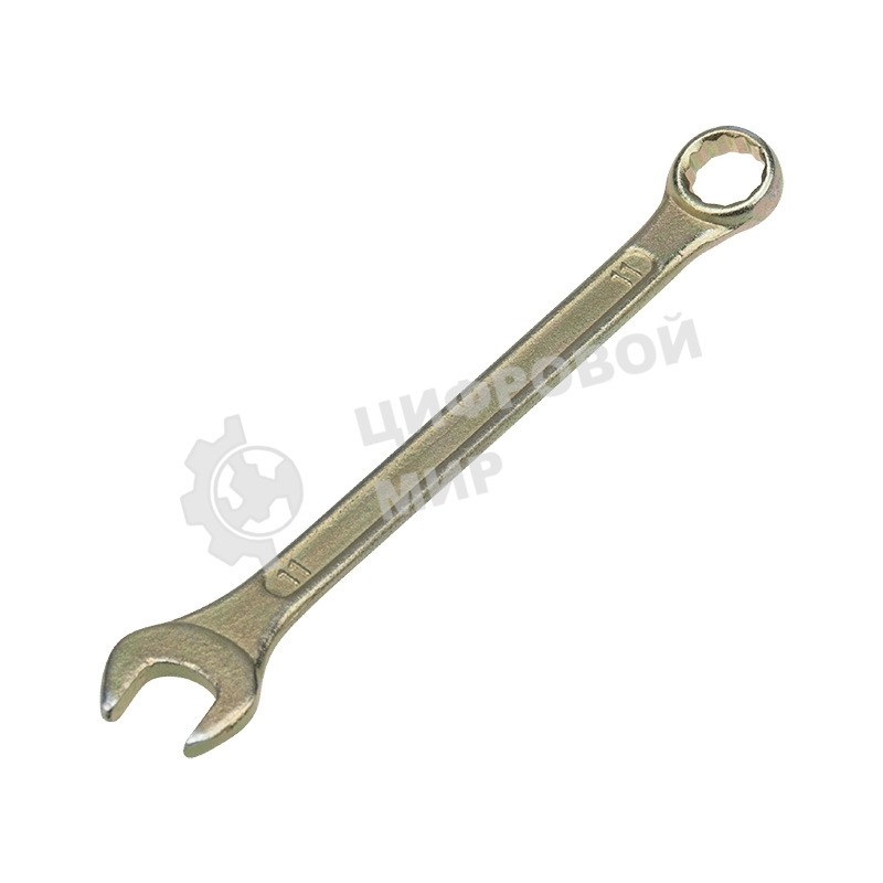 Ключ комбинированный Rexant 11 мм, желтый цинк