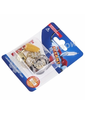 Выключатель Rexant для настенного светильника c деревянным наконечником, золотой, 1 шт.