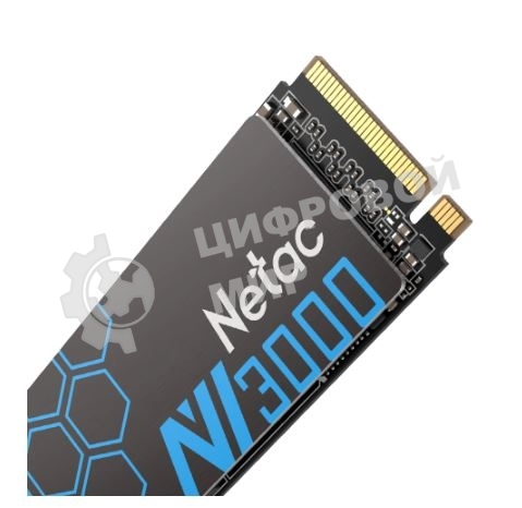 Накопитель SSD Netac NV3000, 250Gb, PCIe 3.0 x4, M.2 2280, NVMe, R/W 3000/1400