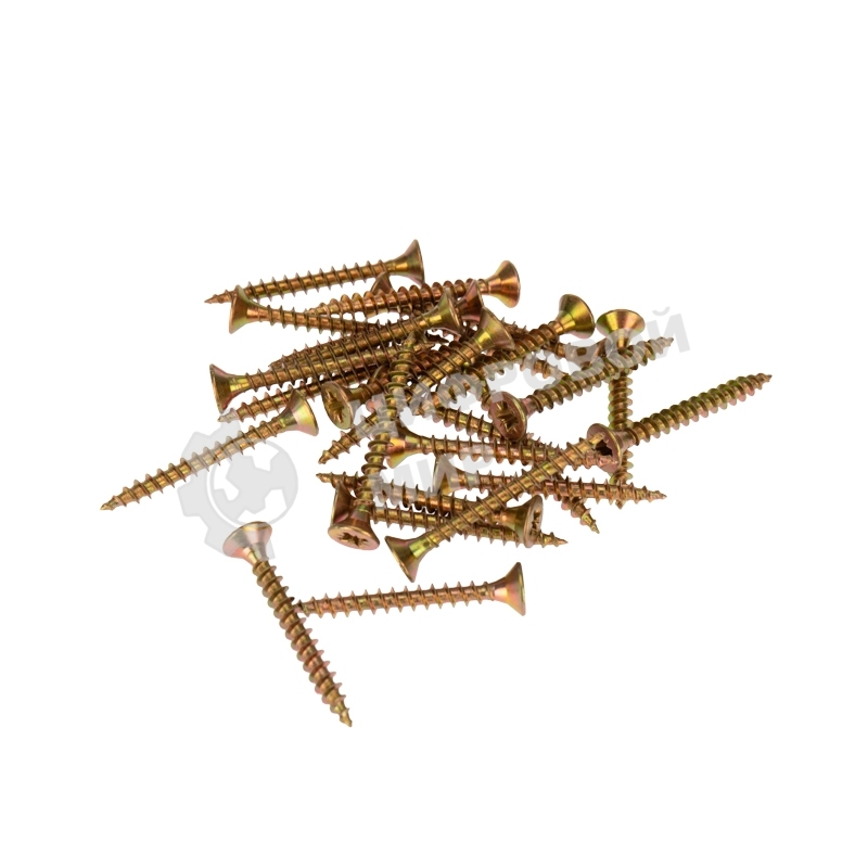 Саморез универсальный Kranz 4х35 желтый цинк, пакет (800 шт/уп)