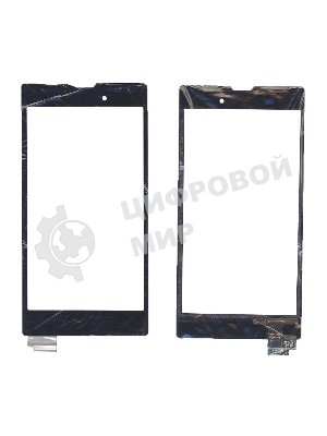 Сенсорное стекло (тачскрин) для Sony Xperia T3, черное