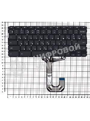 Клавиатура для ноутбука HP Chromebook 11A-NB черная