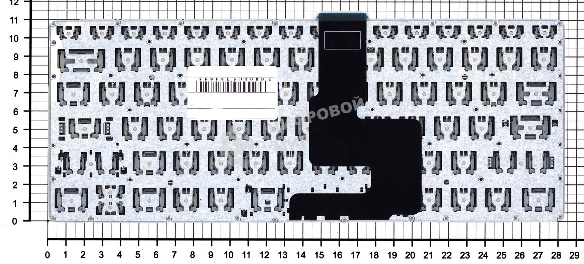 Клавиатура для ноутбука Lenovo Chromebook S340-14 черная