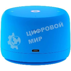 Умная колонка Яндекс Станция Лайт 2 LED, 6Вт, с экраном, 1 динамик, часы, Алиса, BT5.0, Wi-Fi, синий
