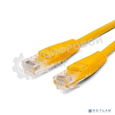 Кабель патч-корд, Filum FL-U5-C-0.5M-Y U/UTP 5e cat. 0.5м, 26AWG(7x0.16 мм), чистая медь, PVC, жёлтый