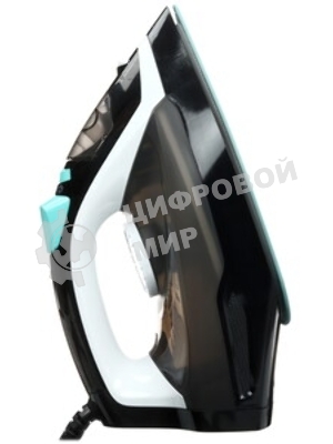 Утюг Centek CT-2314 черный/бирюзовый, 2800 Вт, 50 г/мин, 190 г/мин, 370 мл
