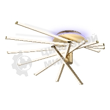 Потолочный светодиодный светильник Ambrella light FL6244 GD золото 125W 3000K-6400K+RGB 900*750*230 (ПДУ ИК)