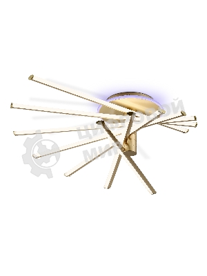Потолочный светодиодный светильник Ambrella light FL6244 GD золото 125W 3000K-6400K+RGB 900*750*230 (ПДУ ИК)