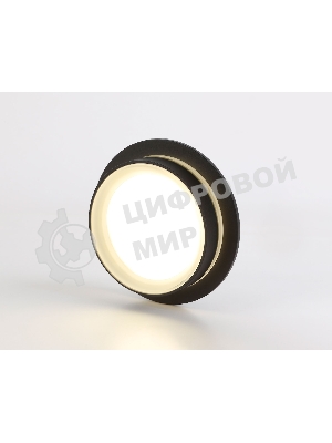 Светильник Ambrella light TN5385 SBK/FR черный песок/белый матовый GX53 IP44 D105*40