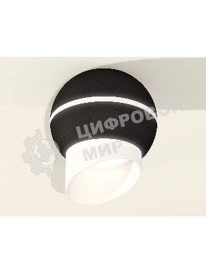 Светильник Ambrella Light XS1102043 SBK/FR черный песок/белый матовый MR16 GU5.3 LED 3W 4200K (C1102, N7175)