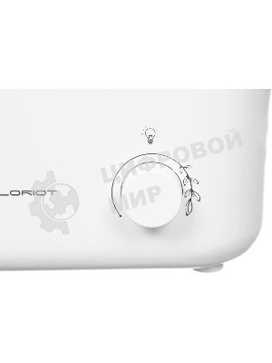 Увлажнитель воздуха LORIOT Light LHS-C300M белый, 25 м², 3 л, ультразвуковой, ароматизация, верхний залив воды, регулировка интенсивности, механическое управление, подсветка