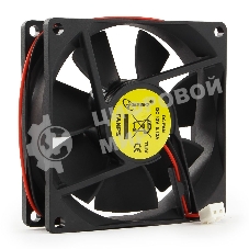 Вентилятор для корпуса Gembird FANPS черный, 80 мм, 2600 об/мин, 27 дБ, 2 pin