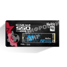 Накопитель SSD Netac NV3000, 250Gb, PCIe 3.0 x4, M.2 2280, NVMe, R/W 3000/1400