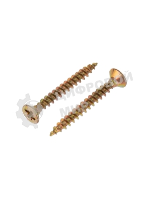 Саморез универсальный Kranz 4х30, желтый цинк, пакет (1000 шт/уп)