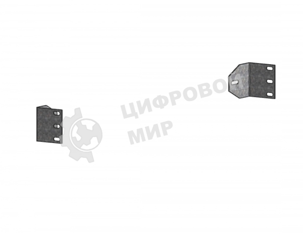 Комплект кронштейнов (2шт.) PROxima для Din-рейки для ВРУ Unit