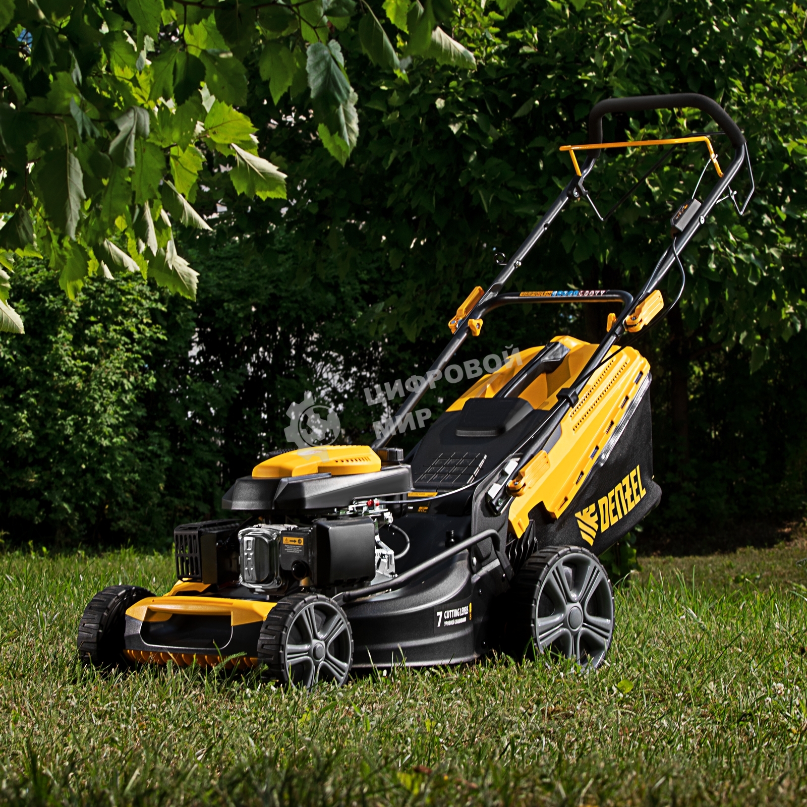 Газонокосилка бензиновая Denzel GLR-510SP-K, 180 см3, ширина 51 см, привод, травосборник 65 л