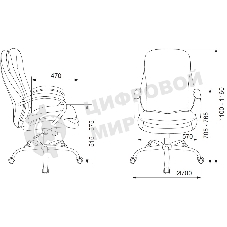 Кресло руководителя Бюрократ T-9950SL Fabric светло-коричневый Velvet 90, крестовина металл хром