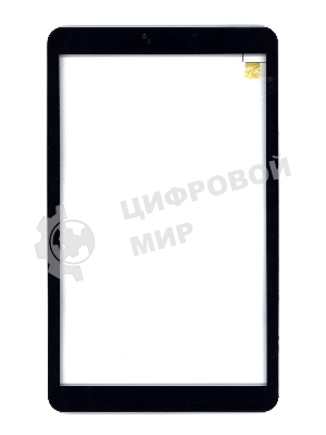 Сенсорное стекло (тачскрин) для Irbis TZ102. черное с рамкой