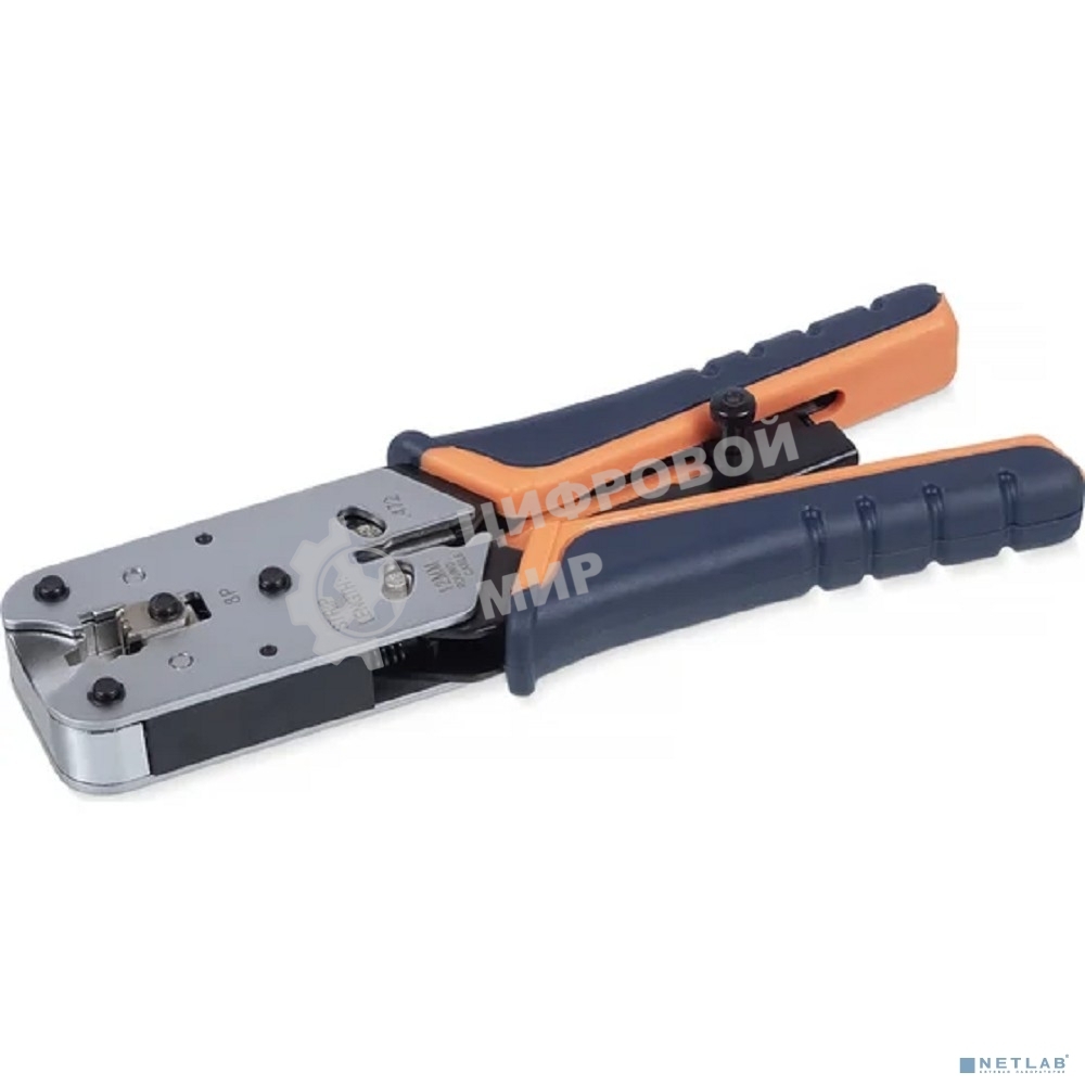 Инструмент для обжима проводников Cabeus, RJ-45 (8P8С), профессиональный, (HT-L2182R)