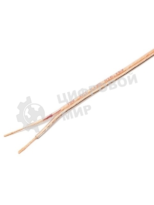 Акустический кабель Cablexpert CC-TC2x1,0-15M, прозрачный, 15 м, бухта