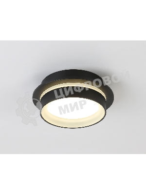 Светильник Ambrella light TN5385 SBK/FR черный песок/белый матовый GX53 IP44 D105*40