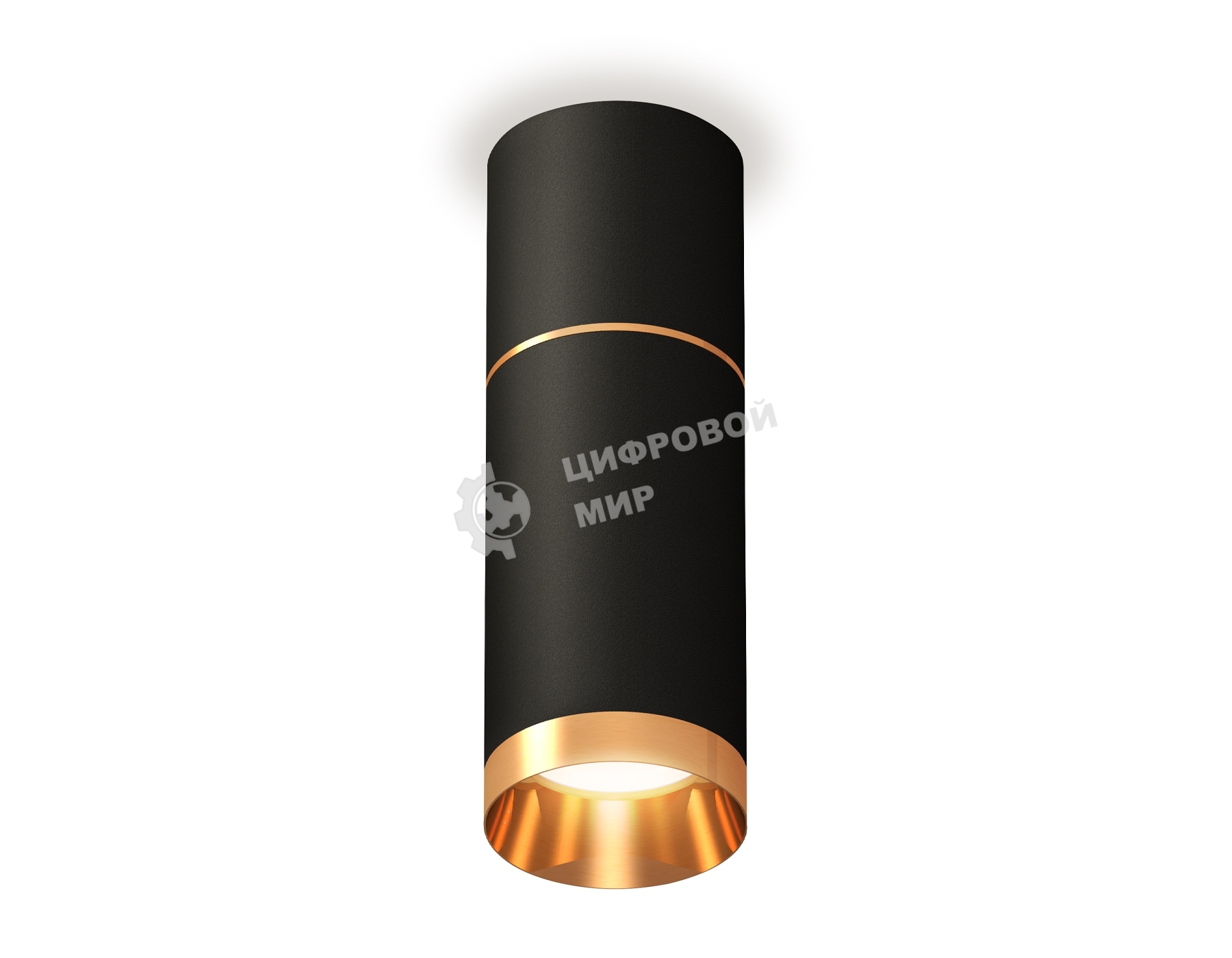Светильник Ambrella Light XS6323062 SBK/PYG черный песок/золото желтое полированное MR16 GU5.3 (C6302, A2062, C6323, N6134)