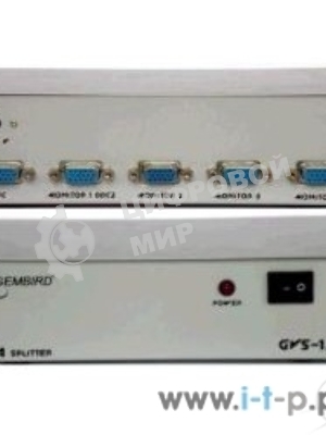 Разветвитель GVS124 Разветвитель сигнала VGA на 4 монитора (Gembird/Cablexpert)