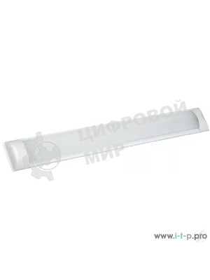 Светильник IEK LDBO0-5007-18-6500-K03 LED ДБО 5007 18Вт 6500К IP20 600мм алюминий аналог люм.свет. 2х18, 600х70х27 мм, алюм. корпус