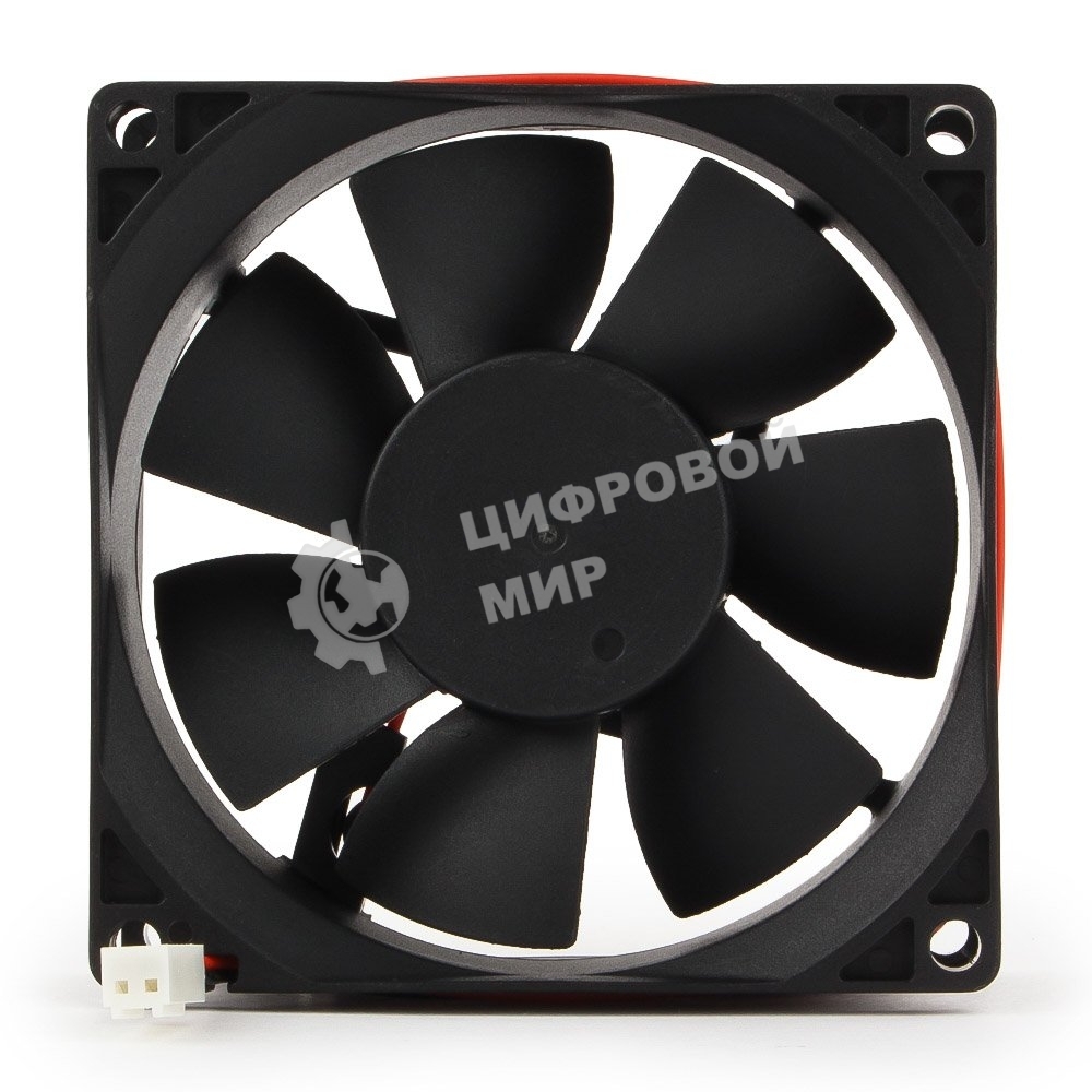 Вентилятор для корпуса Gembird FANPS черный, 80 мм, 2600 об/мин, 27 дБ, 2 pin