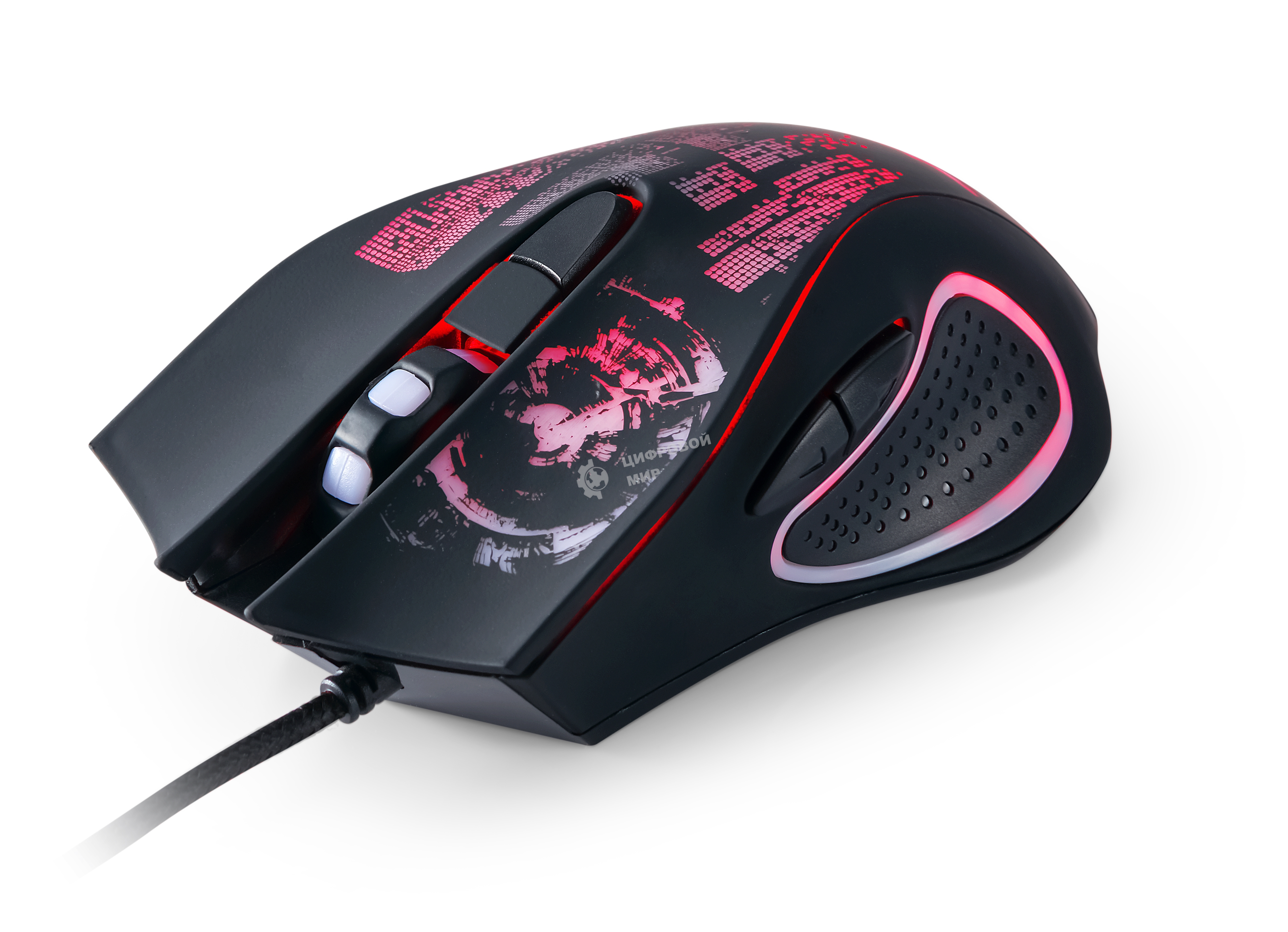 Мышь проводная Qumo Gremlin M37 черный, 3200 dpi, USB, кнопки - 6