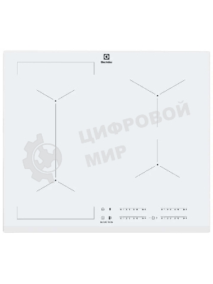 Индукционная варочная поверхность Electrolux EIV63440BW, 4 конфорки, с зоной расширения, стеклокерамика, 7800 Вт
