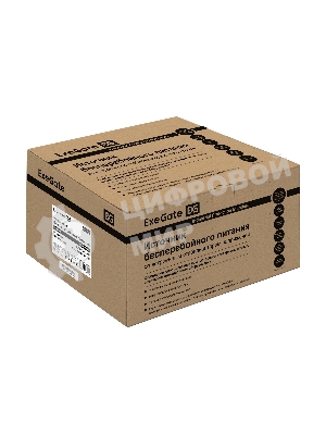 Источник бесперебойного питания ExeGate NEO NNB-1000.LED.AVR.8SH.CH / 1000 ВА / 650 Вт / 8 x CEE 7 (евророзетка)