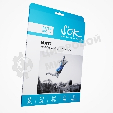 Фотобумага S'OK матовая, формат А4, плотность 180г/м2, 50 листов SA4180050M