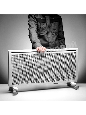 Конвектор электрический гибридный Denzel HybridX-2000 белый, 2000 Вт, 30 м2, термостат, дисплей