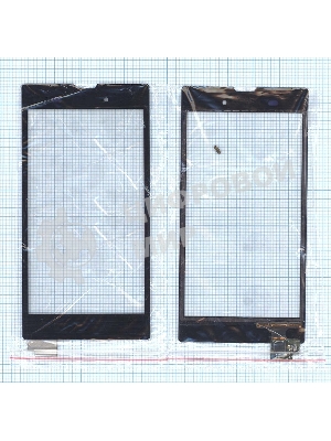Сенсорное стекло (тачскрин) для Sony Xperia T3, черное